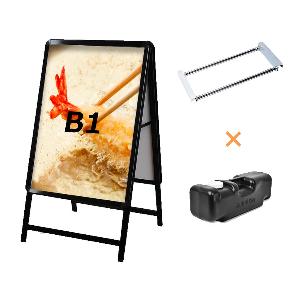 A型スタンド看板 風対策セット B1 両面 シルバー・ブラック・木目 3set-jc-b1-d