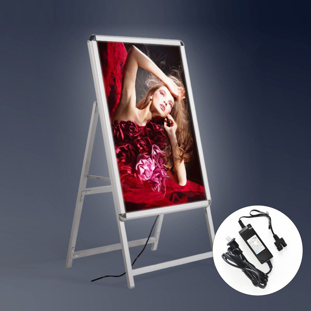 A型LEDライトパネル グリップ式 A1 片面 シルバー・ブラック alp-a1s-sv