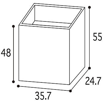 関連商材のクロスMDを簡単に行える丈夫で軽い紙製ディスプレイBOX GS8-0092