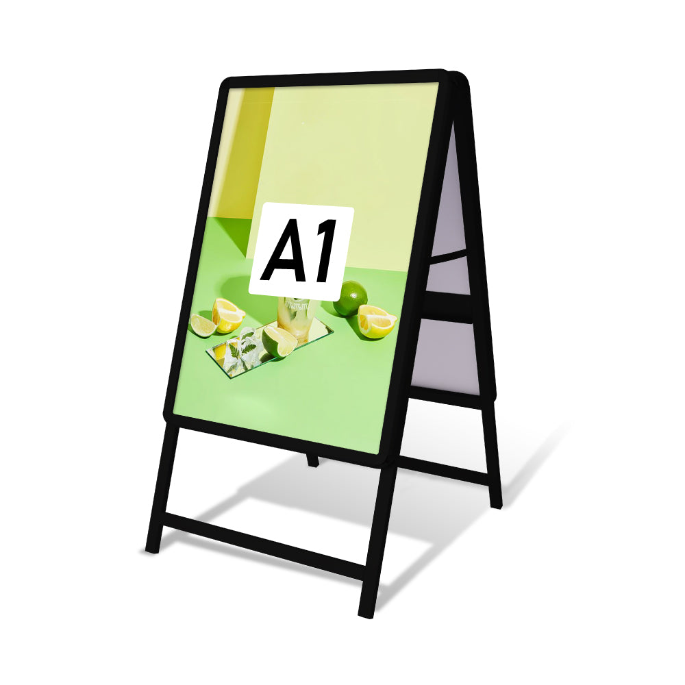 A型スタンド看板 標準タイプ A1 両面 シルバー・ブラック・木目・ホワイト a1-d