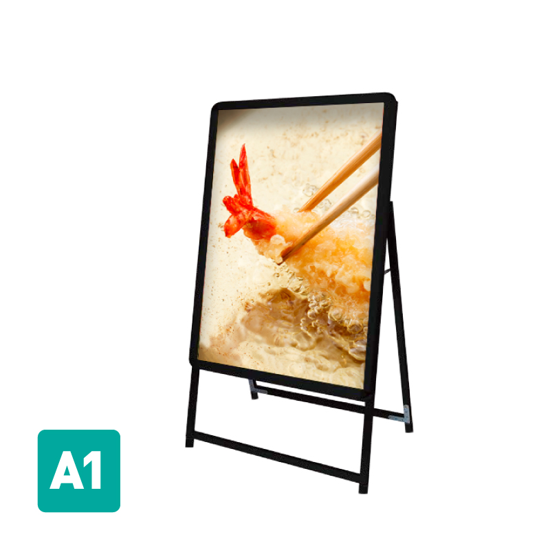 A型スタンド看板 標準タイプ A1 片面 シルバー・ブラック・木目・ホワイト a1-s