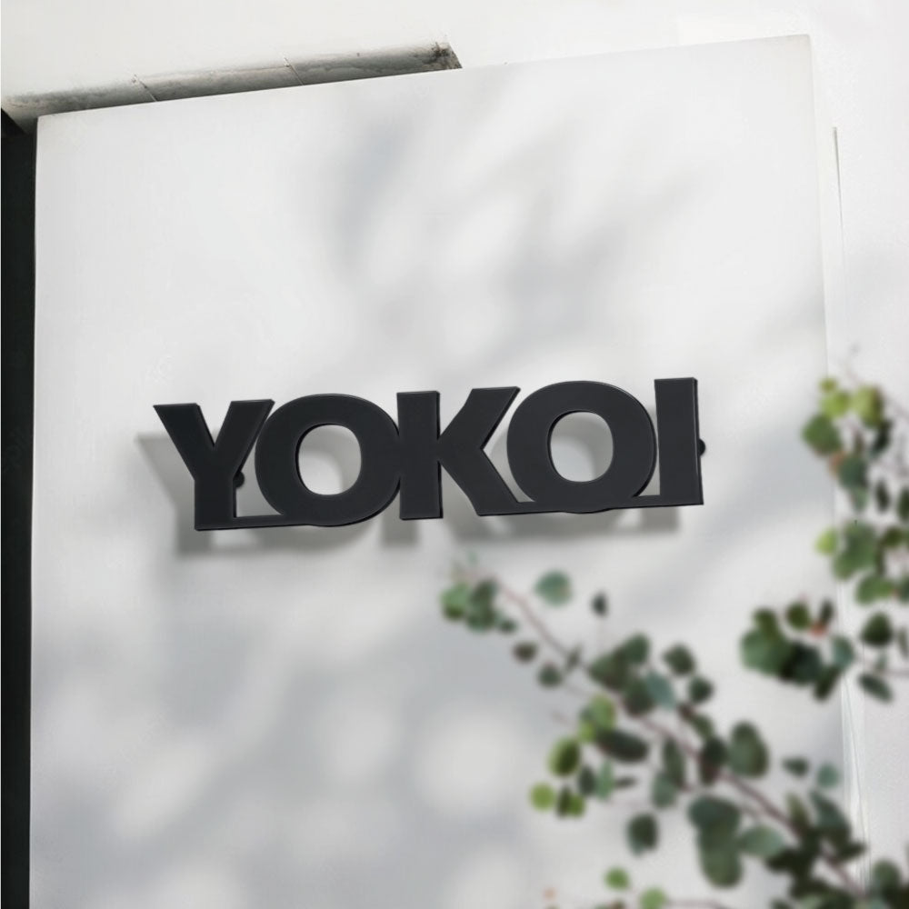 表札 アンダーラインのない シンプルな切り文字 gs-nmpl-1005