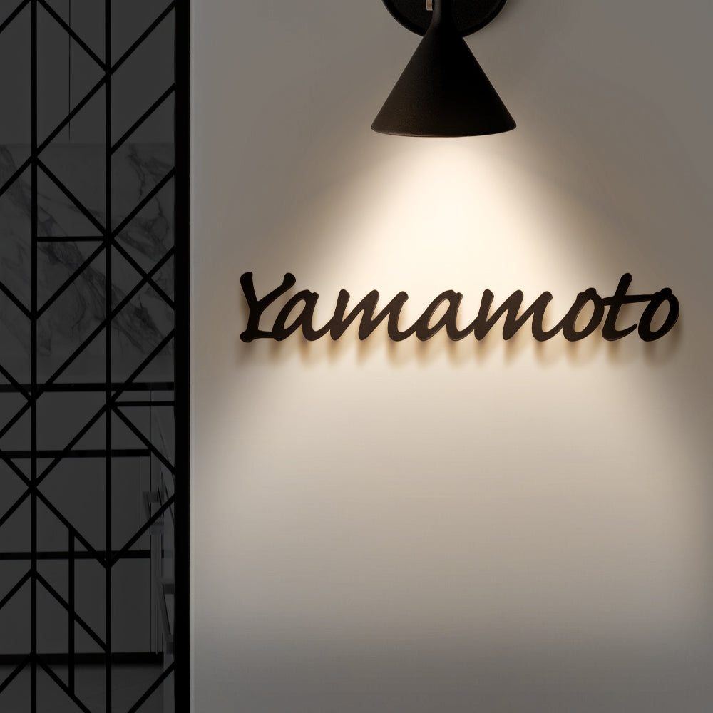 表札 おしゃれ 戸建て ステンレス 英数字 アルファベット 切り文字 住宅 玄関 gs-nmpl-1007