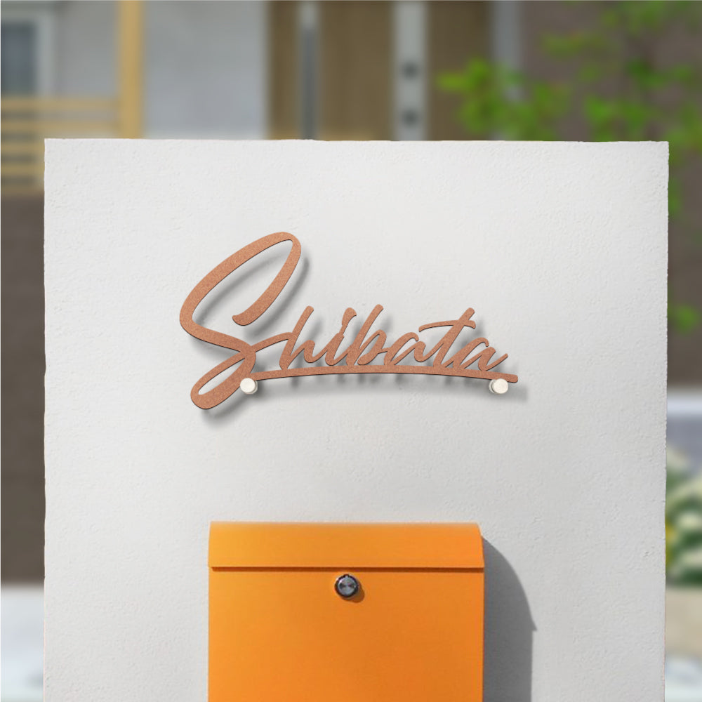 表札 戸建て おしゃれ 新築祝い 屋外 ステンレス 切文字 gs-nmpl-1046