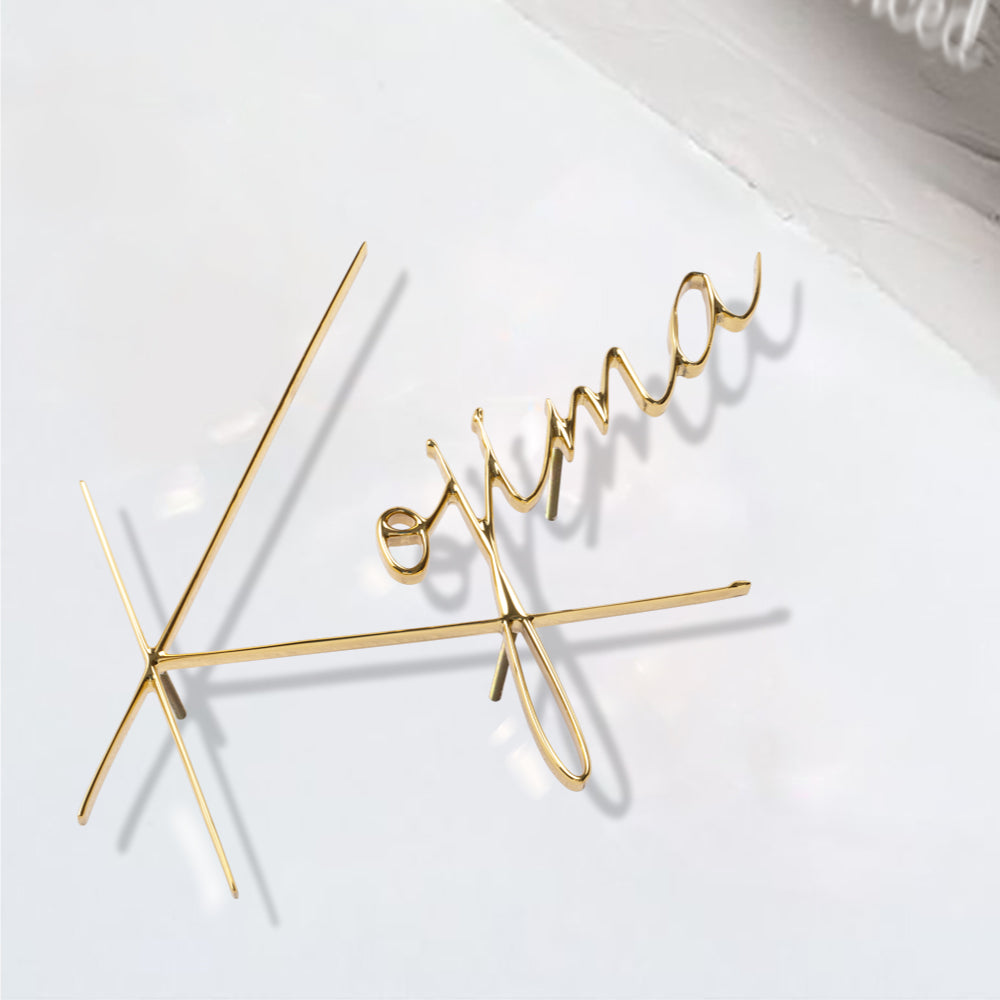 表札 銅製 戸建 北欧 シール マンション 真鍮 屋外対応 表 gs-nmpl-1085