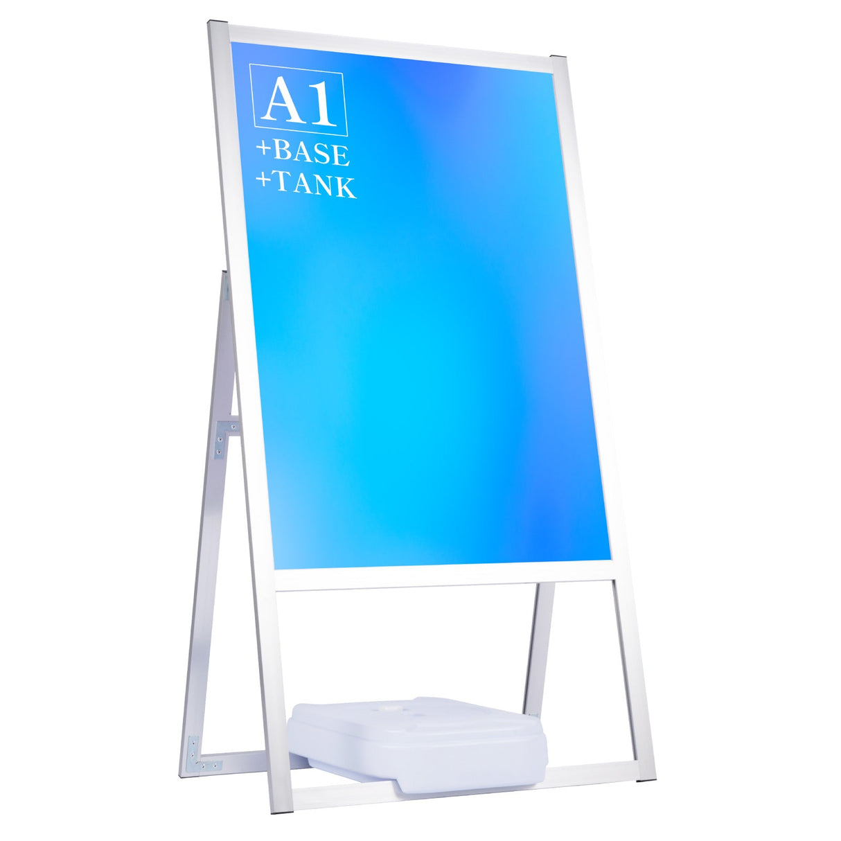 A型スタンド看板 激安タイプ 風対策セット A1 片面 シルバー jya1-s-2set