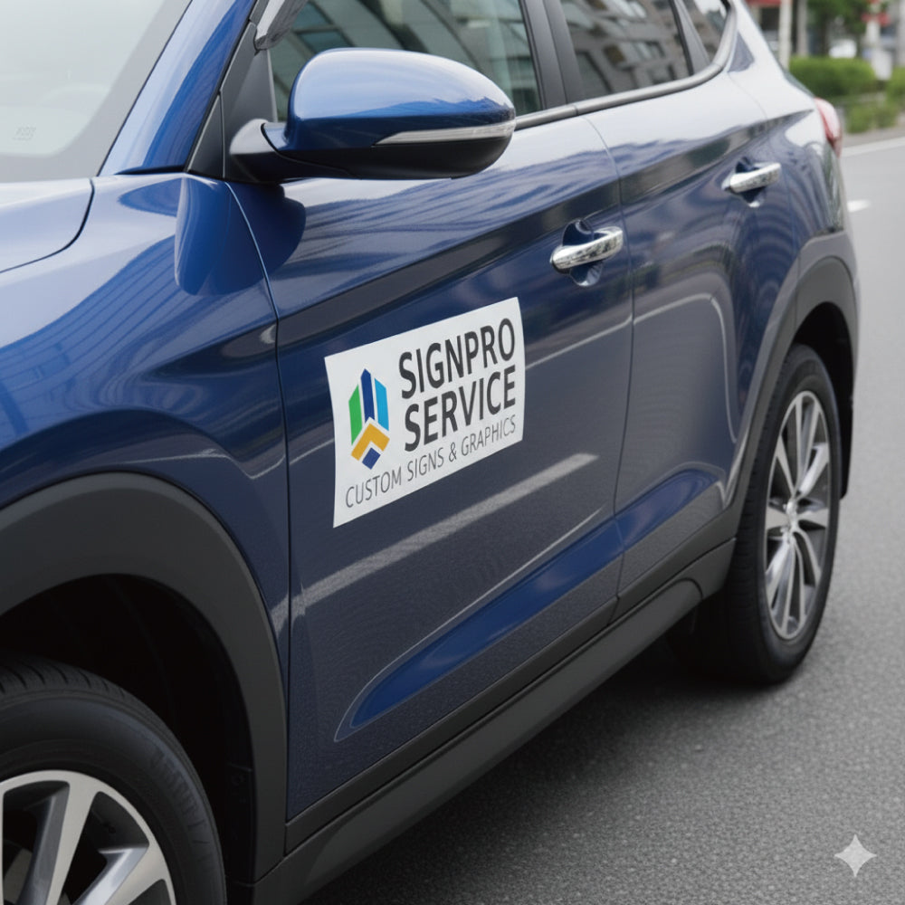 車両用マグネットシート 180×550mm(四角カット)