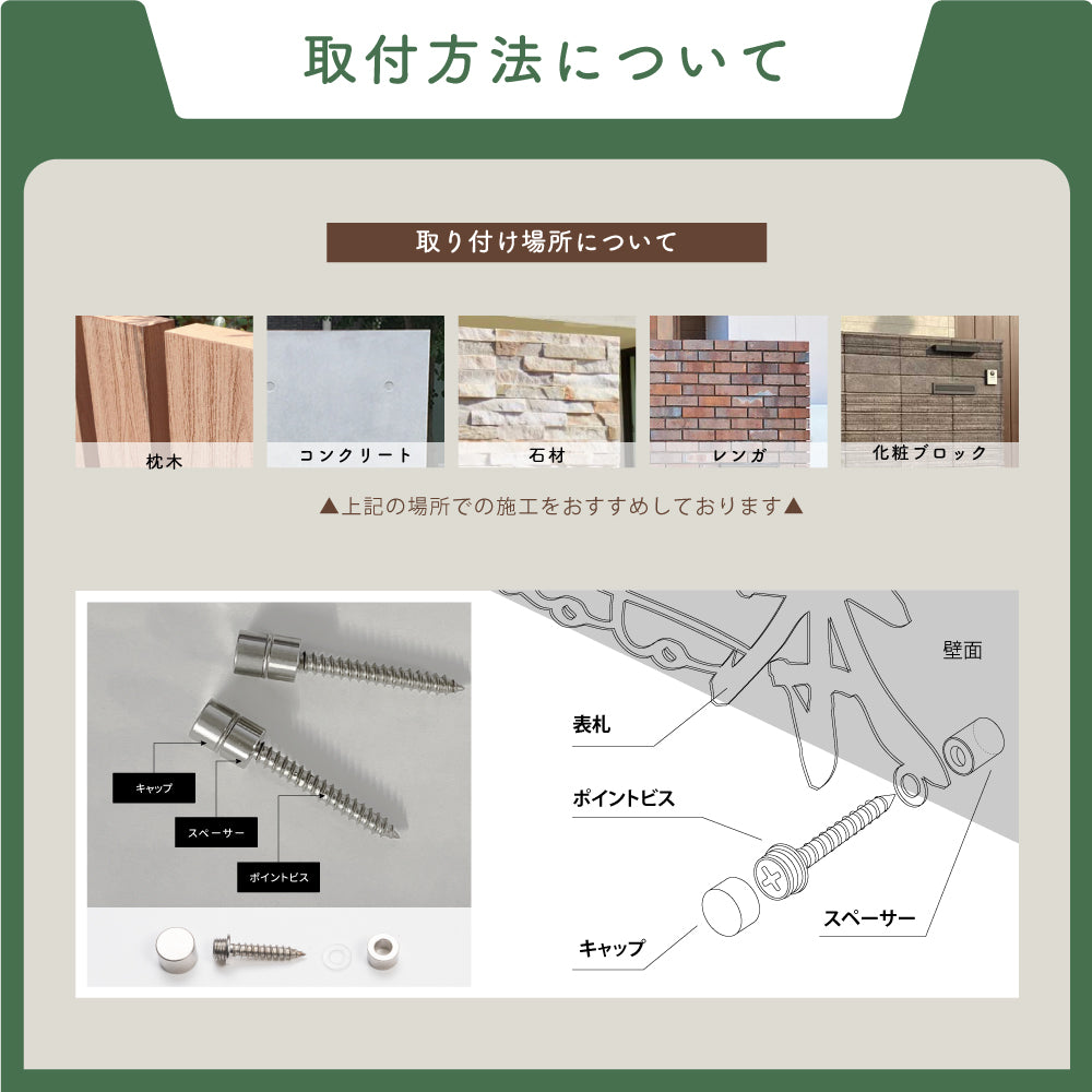 表札 ステンレス 戸建て 玄関 漢字+ローマ字 おしゃれ オシャレ アイアン 戸建 一軒家 新築祝い gs-nmpl-1027
