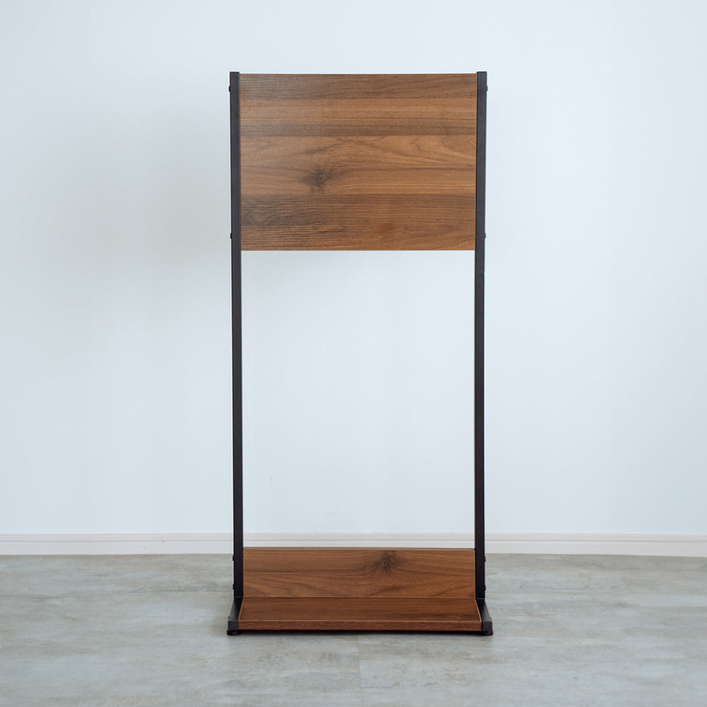 木製 メニュースタンド 案内板 A3サイズ 横置き磁石止め ウォルナット色 TMS-110