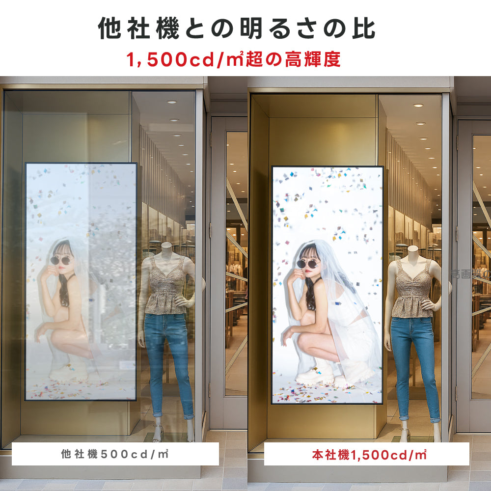 半屋外仕様 デジタルサイネージ 32インチ 電子看板 TV-G32-YD