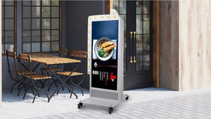 点滅矢印付き電飾看板