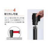 2本セット ベルトパーテーションセット ブラックポール be87-bk