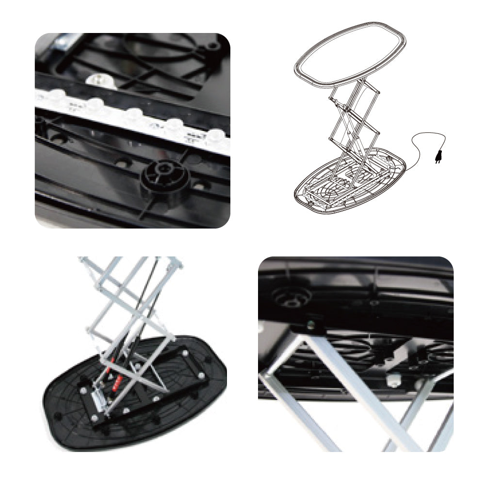 内臓LED付きカウンターテーブルにもなるビックハードケース