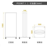 LED電飾スタンド看板 楕円形 印刷シート貼込タイプ 両面表示 シルバー/ブラック ADOE-LED1060