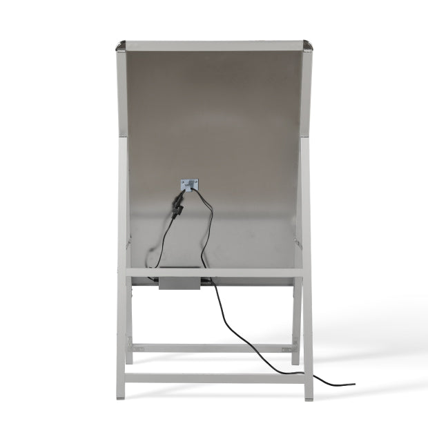 A型LEDライトパネル グリップ式 B1 片面 シルバー・ブラック alp-b1s-sv