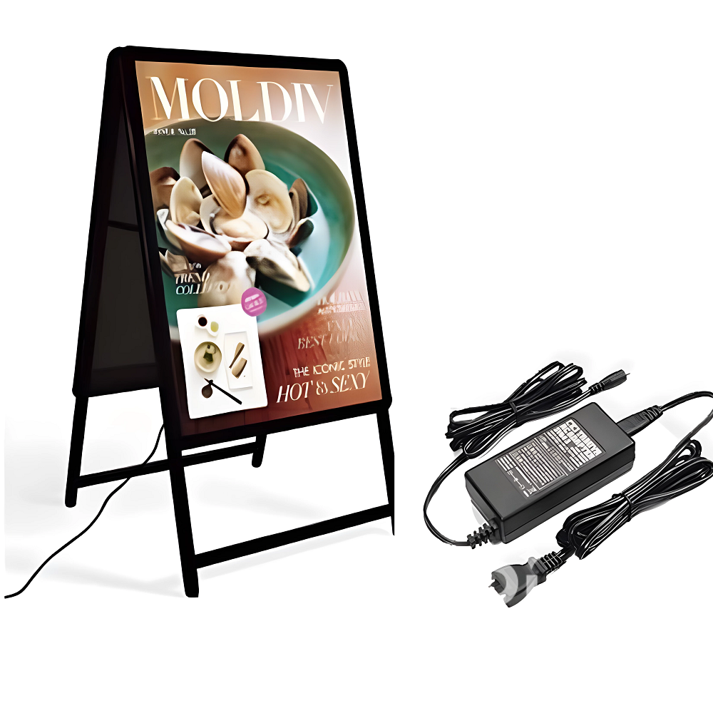 A型LEDライトパネル グリップ式 B2 両面 シルバー・ブラック alp-b2d-sv