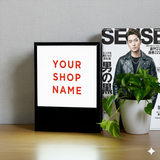 縁ありやわらかな光で視線を集めるライト・サイン LIGHT BOX サインCLBN-250