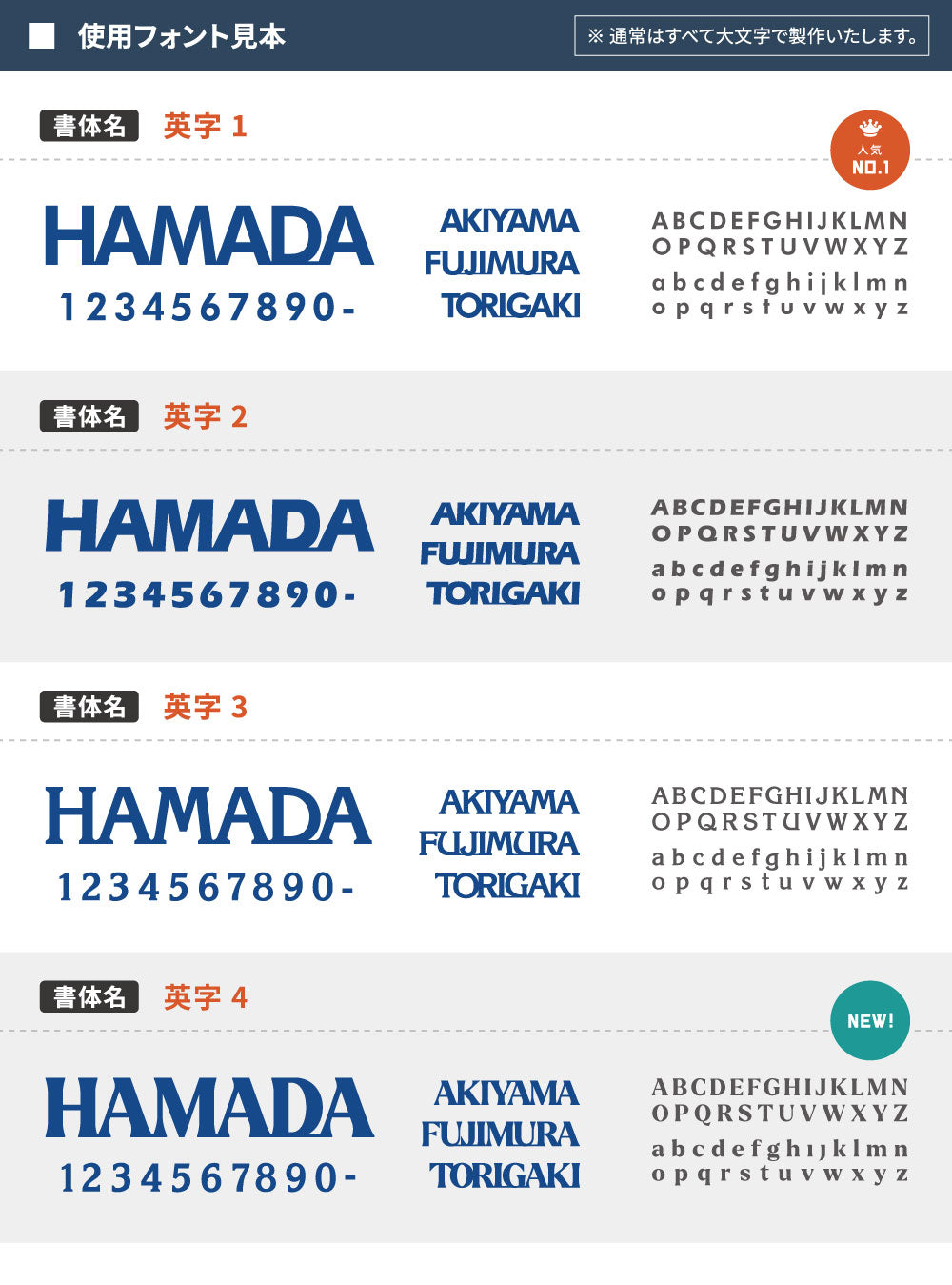 表札 アンダーラインのない シンプルな切り文字 gs-nmpl-1005