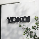 表札 アンダーラインのない シンプルな切り文字 gs-nmpl-1005