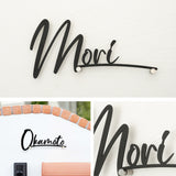 表札 戸建て おしゃれ 新築祝い 屋外 ステンレス 切文字 gs-nmpl-1046