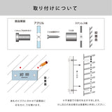 表札 おしゃれ 戸建て ガラス表札 約W155mm×H55mm/ W185mm×H45mmガラス×ステンレス 厚みt5mm/門柱 新築祝い gs-nmpl-1059