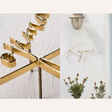 表札 銅製 戸建 北欧 シール マンション 真鍮 屋外対応 表 gs-nmpl-1085