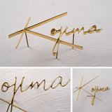 表札 銅製 戸建 北欧 シール マンション 真鍮 屋外対応 表 gs-nmpl-1085