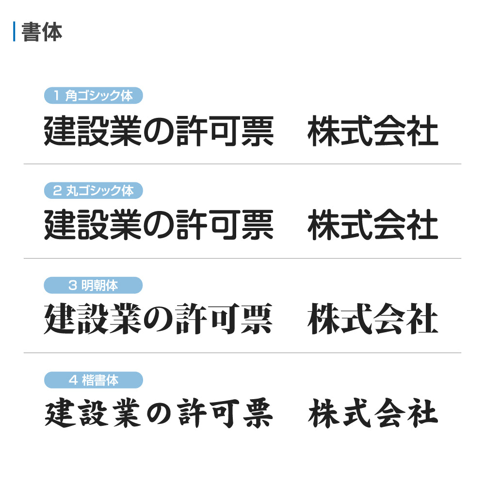 建設業の許可票 看板 W455×H355mm アルミ複合板 建設業許可票 宅地建物取引業者票 報酬額表 法定看板 gs-pl-sl0736-rb