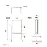 小型LED電飾スタンド看板 印刷シート貼込タイプ 両面表示 シルバー gsr50-950