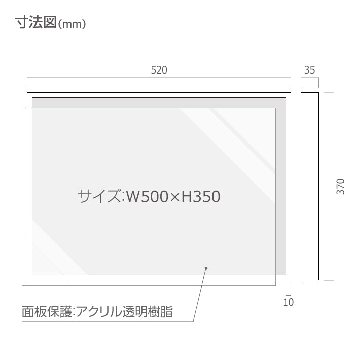 建設業の許可票 看板 約W520×H370mm 法定サイズ 短納期 許可票 業者票 事務所 看板 l0736-rb