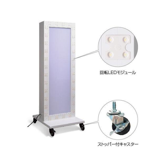 LED電飾スタンド看板 回転LEDモジュール付き 印刷シート貼込タイプ 両面表示 ホワイト LED-1570