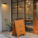 【両面印刷・デザイン自由】看板 店舗用 W350mm×H490mm 立て看板 A型看板 ショップ 看板 a看板 パネル 屋内 A型スタンド看板 パネルスタンド 看板製作 オーダーメイド 看板 おしゃれ 木制 美容室 看板 日本製 送料無料 lkb-21