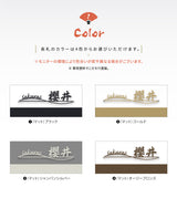 表札 ステンレス 戸建て 玄関 漢字+ローマ字 おしゃれ オシャレ アイアン 戸建 一軒家 新築祝い gs-nmpl-1027