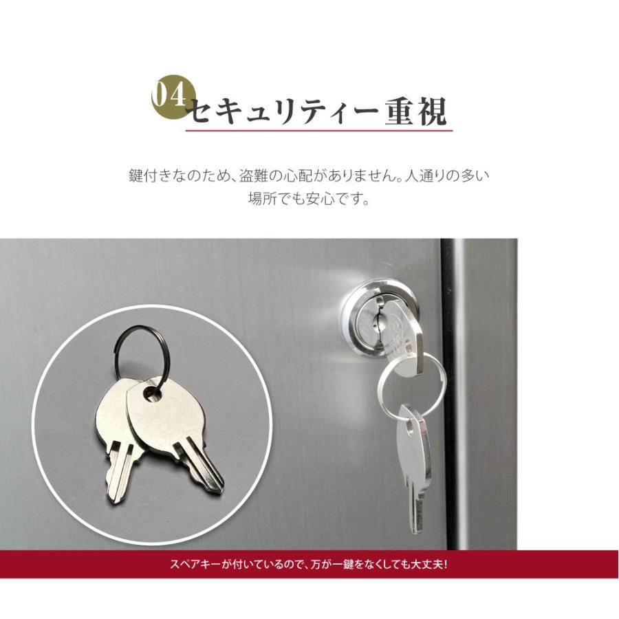 メールボックス 郵便受け ポスト さびにくい ステンレス 大型 壁掛け W400XH360XD130mm スタイリッシュポスト 鍵付 トップローディング mbox