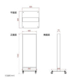 LED薄型電飾スタンド看板 印刷シート貼込タイプ 両面表示 シルバー/ブラック/ゴールド TL-N480