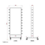 電飾スタンド看板 LED点滅球付き 印刷シート貼込タイプ 両面表示 高さ113cm シルバー/ブラック/ゴールド TL-U480