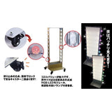 電飾スタンド看板 LED点滅球付き 印刷シート貼込タイプ 両面表示 高さ113cm シルバー/ブラック TL-U600