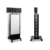 電飾スタンド看板 電光掲示板 LED点滅モジュール付き 印刷シート貼込タイプ 両面表示 シルバー/ブラック TLK-650