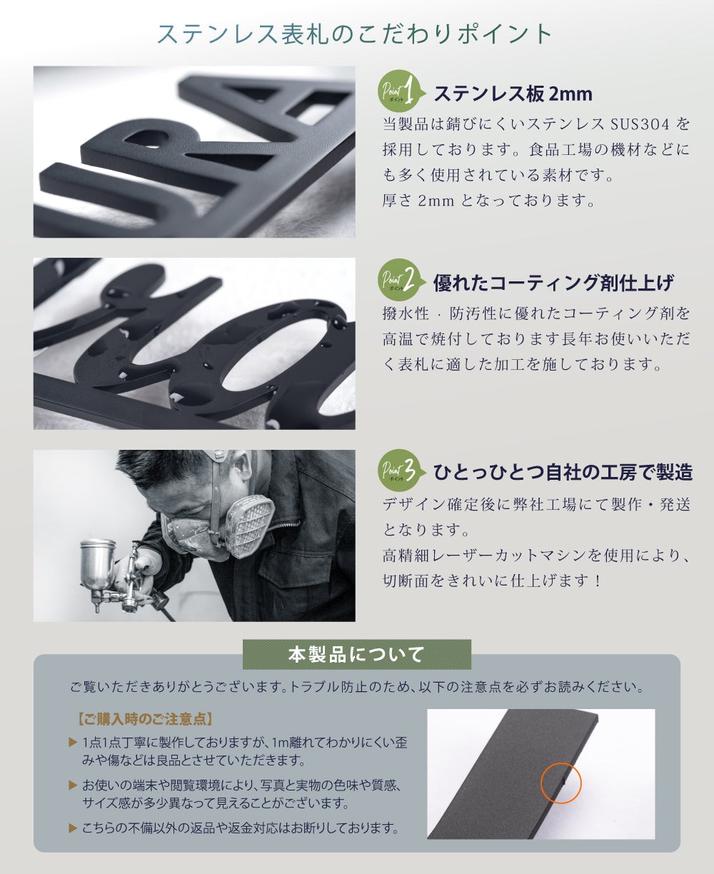 【必要な文字数でご注文してください】表札 ステンレス 切り文字 バラ文字 50角 80角 100角 即日 gs-nmpl-ks-eng