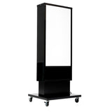 電飾スタンド看板 和風 印刷シート貼込タイプ 両面表示 高さ140cm 青海波/麻の葉/桧垣/黒 ts-wf-02-m