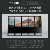 屋内仕様 2色選べる 32型A型スタンド超薄型 デジタルサイネージ W445mm×H1340mm tv-32 tv-32-bk