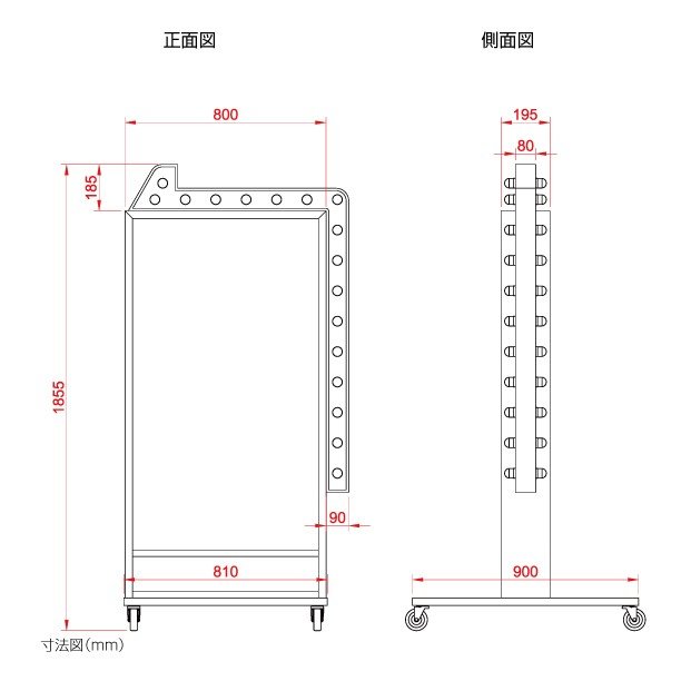 電飾スタンド看板 LED点滅矢印付き 印刷シート貼込タイプ 両面表示 高さ180cm シルバー YDS-1830